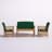 Calhoun 4-Person Solid Wood Patio Seating Group-652725549