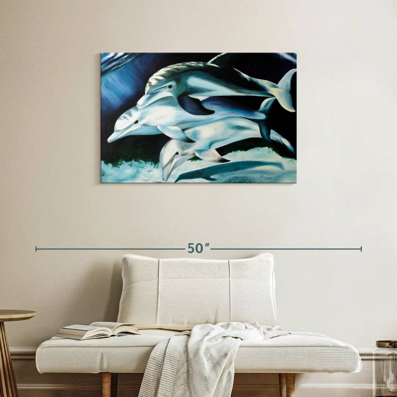 Brampt Dolphin Trio, 24" H x 36" W