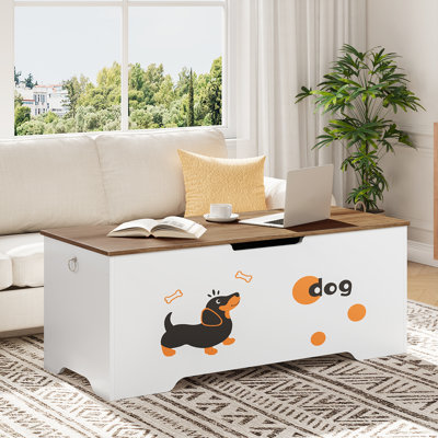 Storage Chest With Lift Top Blanket Chest,Wood Blanket Storage Chest,Toy Storage Bench