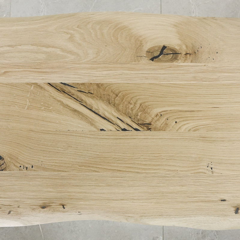 Johnson Solid Wood Bench, Unfinished, H49 x  W120 x D40cm