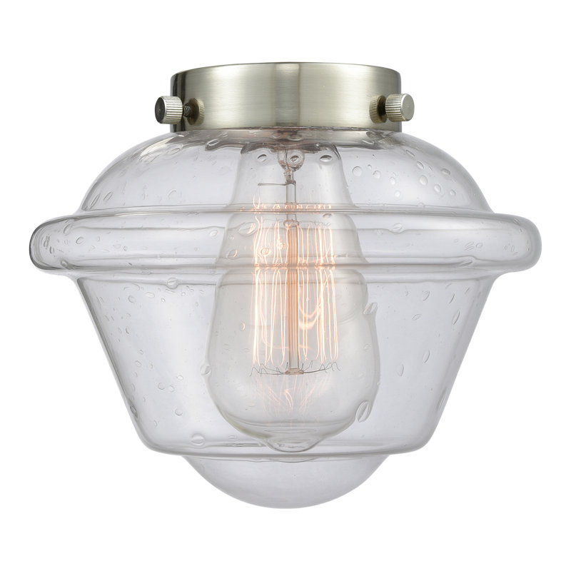 Mini-luminaire suspendu 1 tige 8 po 7,5 po Nouveau 2 - Grourke - Ampoule DEL - Finition chrome poli - Abat-jour transparent