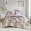 Ensembles de literie doux, polyester taupe à motif floral grand confort moderne