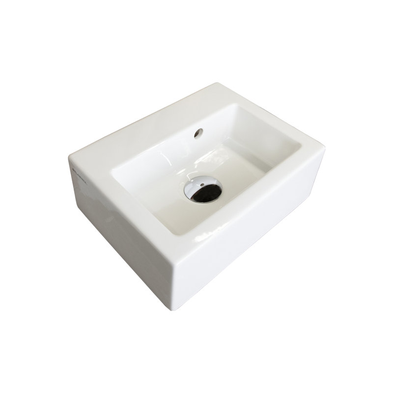 Aquababy 12.63 in. L Bathroom Sink, 0 Hole