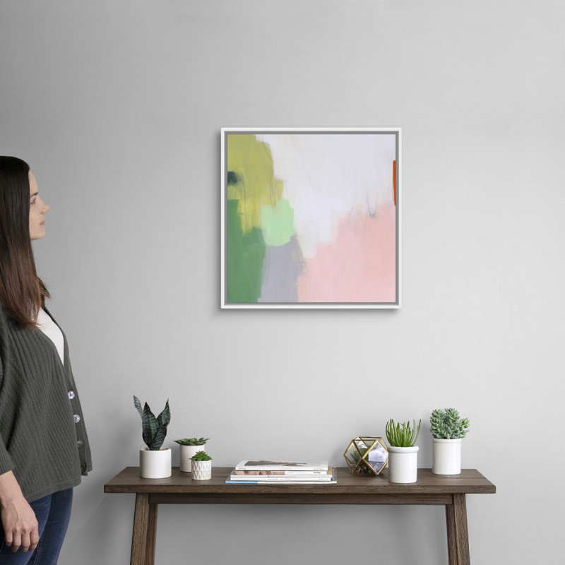Lemon Ambrosia par Melissa Donoho-reproduction d’art sur toile, H 22 po x l 22 po x P 1,75 po, Cadre blanc