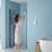 30"W X 72"H Fold Frameless Shower Door With Tempered Glass