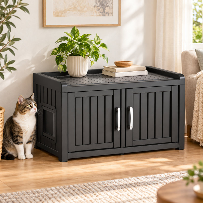 Meuble pour litière pour chat, maison pour animaux