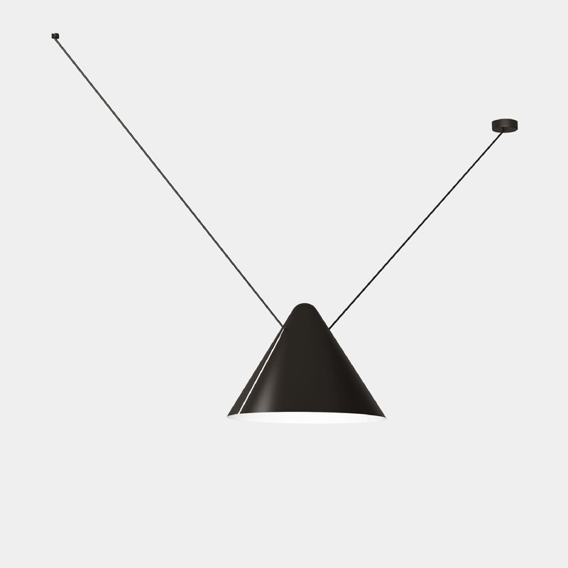 Luminaire suspendu super attique latéral 1, H 49,31 po x l 39,5 po x P 17,75 po