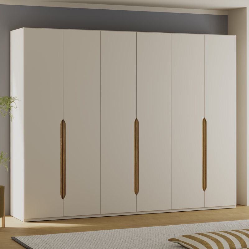 Temar 6 Door Manufactured Wood Wardrobe