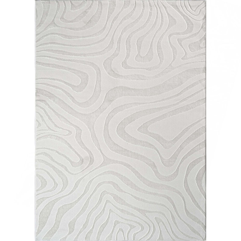 Tapis de luxe à motif abstrait, Rectangulaire 2 pi x 3 pi