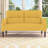 47" Corduroy Loveseat, 500 lb Cap, Double Side Pockets, Solid Wood Frame,  Small-Space 2-Seat Sofa-883430297