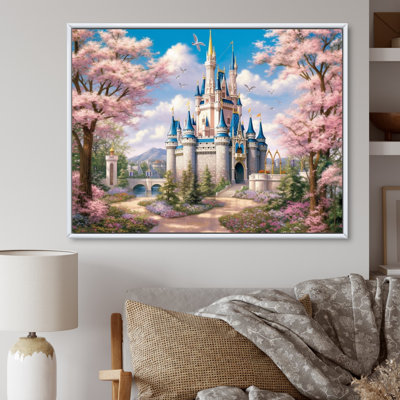 Enchantment Of Castles - Castles Framed Canvas Print