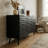 Modern 3-Door Geometric Storage Cabinet