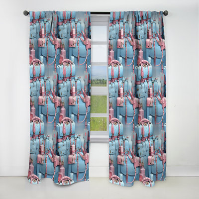 Rideau occultant rose chic Popart Chic - 1 panneau