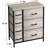Sorbus 7 Drawers Dresser with Steel Frame and Wood Top in Rustic-1305614952