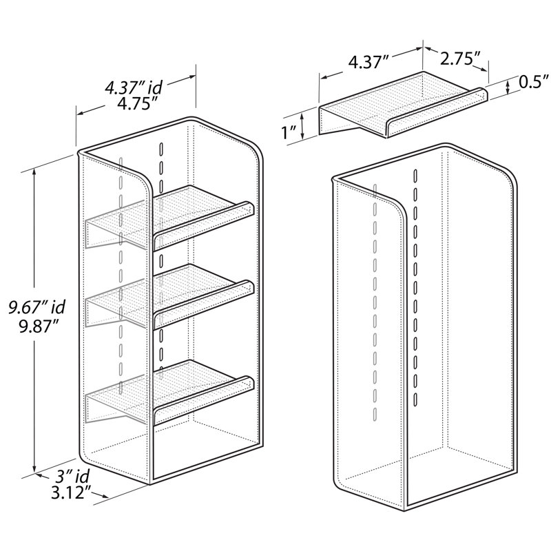 Azar Displays Three Tier Organizer