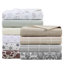 Ensemble de draps 4 pièces - Imprimé faune de sauge d'hiver, 100% flanelle de coton, dimensions luxueuses surdimensionnées jusqu'à une hauteur de matelas de 18 po, douceur supérieure, drap-housse élastique, pré-rétréci