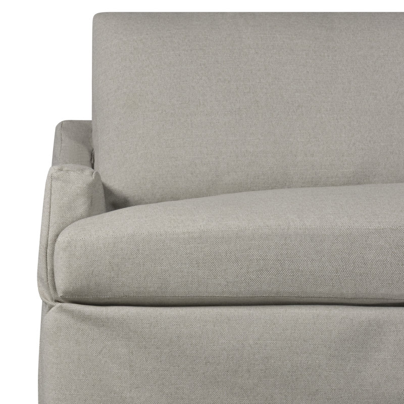 Canapé modulaire 5 pièces Wrenley, Orienté à gauche (vu de face), Toile gris clair Macarena