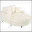 Luxueux canapé-lit en chenille pour une détente ultime dans le salon
