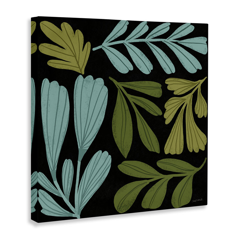  «Varied Leaves Collage» par Cheryl Warrick, H 24 po x l 24 po