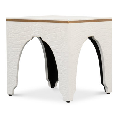 Shagreen Croco Accent Stool