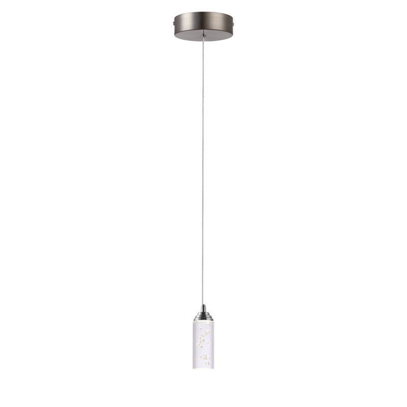 Luminaire suspendu cylindrique 1 lumière Ardrie, H 4,7 po x l 1,8 po x p 1,8 po