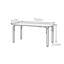 Table de salle à manger minimaliste en bois de frêne noir-1464907791
