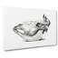 Skull of a Cow by Jean Bernard - Wrapped Canvas Drawing - Wrapped Canvas-55318733