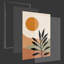 «Boho Artwork», reproduction d'art sur toile simple 2 pièces-193640214-193640209
