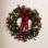 24" Frosted Pre-Lit Pine Wreath
