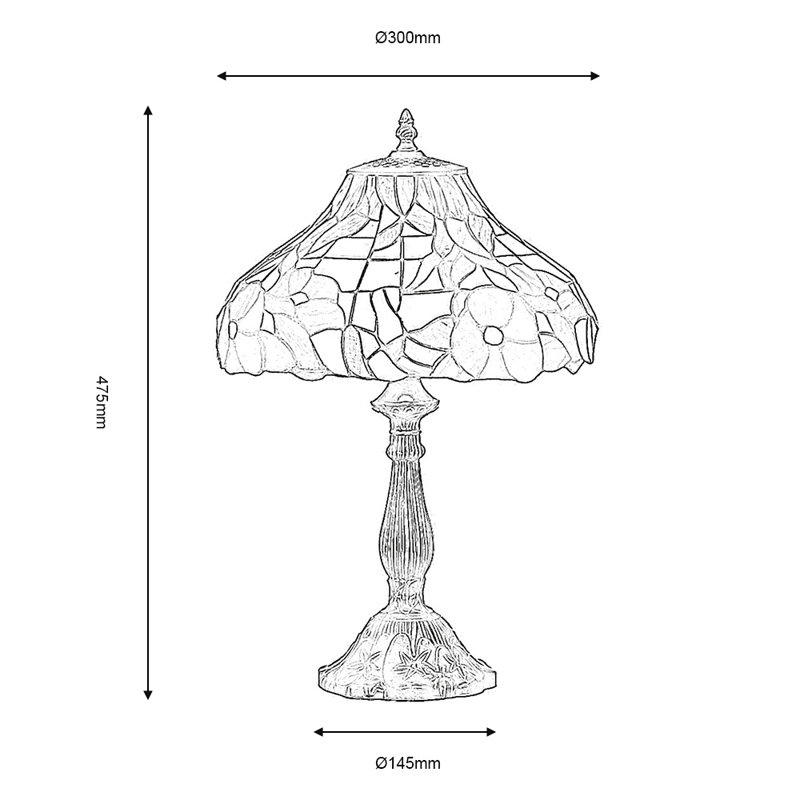 Peonies Table Lamp