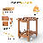 Classic Solid Wood Patio Side Table-1024188077