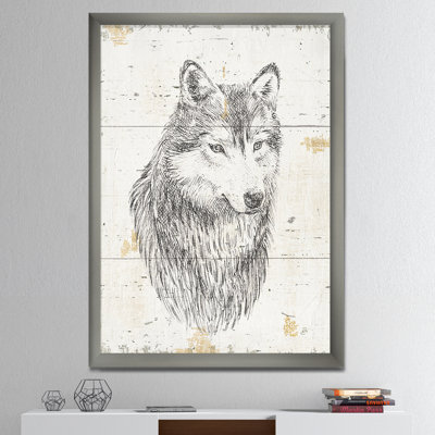 «Wolf Wild and Beautiful III», reproduction sur toile encadrée