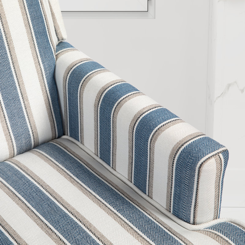 Dovidas Upholstered Armchair, Blue