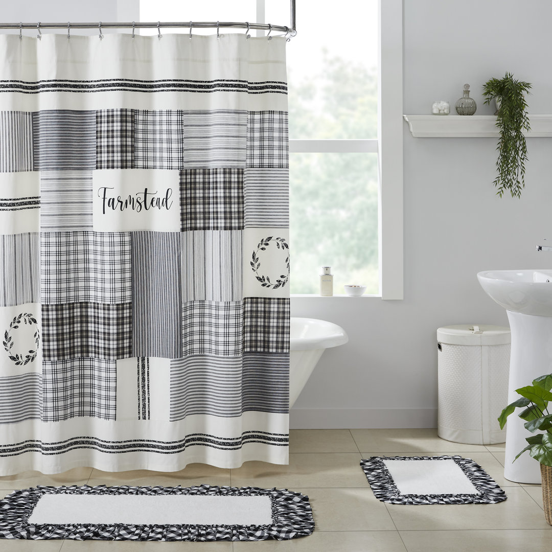 Sawyer Mill Cotton Patchwork Shower Curtain VHC Brands