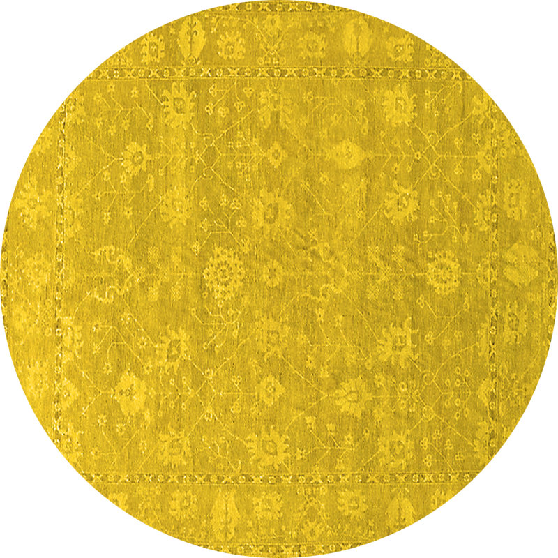 Tapis Mid-Century moderne 262 jaunes