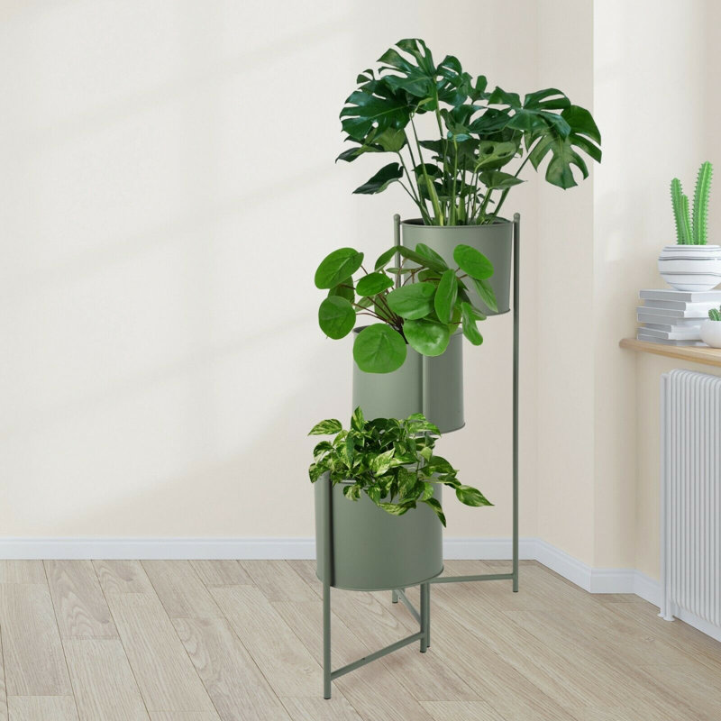 Lefebre Metal Planter Box, Green