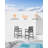 3 Pieces HDPE Outdoor Bar Table And Chairs Set, Tall Adirondack Chairs Set Of 2 With Rectangular Bar Table, Patio Bar Stools Set, HDPE Outdoor Patio Bar Set For Balcony, Porch, Deck-139159745
