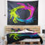 Tapisserie ronde en couleur abstraite-28497975