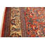 Tapis oriental rétro vintage orange-rouge 11 x 15