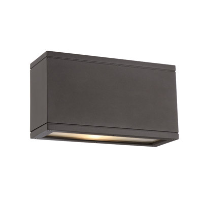 Plafonnier encastré d'extérieur martelé 2 lumières Rubix