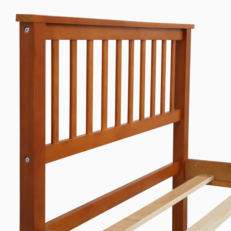 Lit plateforme simple en bois massif, Chêne