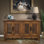 63 " W Solid Wood Top Console Table