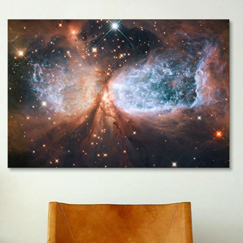 « céleste snow angel s106 nebula », impression sur toile tendue Lenworth, H 18 po x l 26 po x P 1,5 po, Pas de tapis