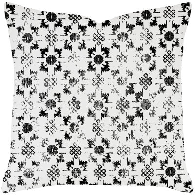 Housse de coussin en coton carré vieilli/insert