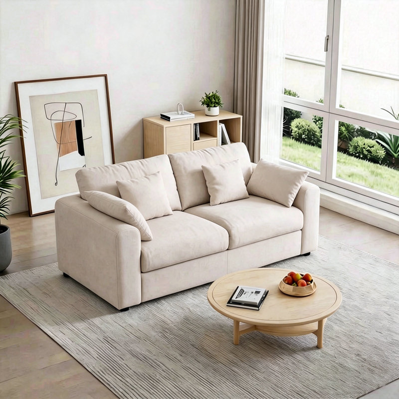 Canapé modulaire en nuage 79 po Aarden Pure Cloud , Beige