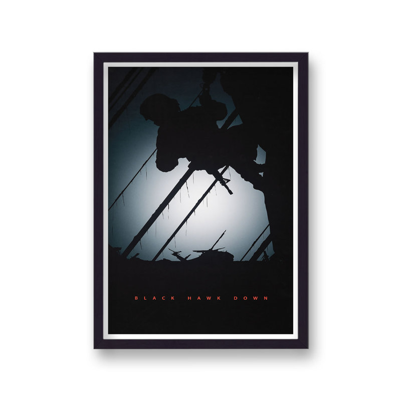 Black Hawk Down Reimagined Movie Poster - Single Picture Frame Print