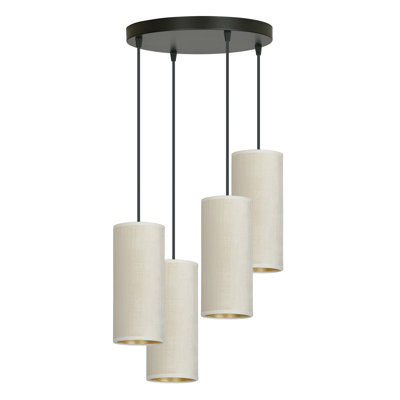 Ealidh 4 - Light Steel Cluster Pendant