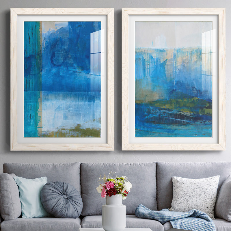 Bay Walk I-Premium, reproduction encadrée - prête à être accrochée, Blanc, H 27,5 po x l 75 po x P 1,5 po