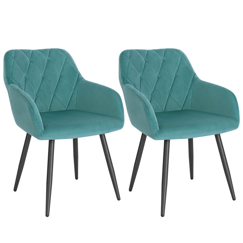 Alvion Upholstered Dining Chair, Turquoise