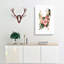 Hollyhock Flower Illustration - Wrapped Canvas-55304065